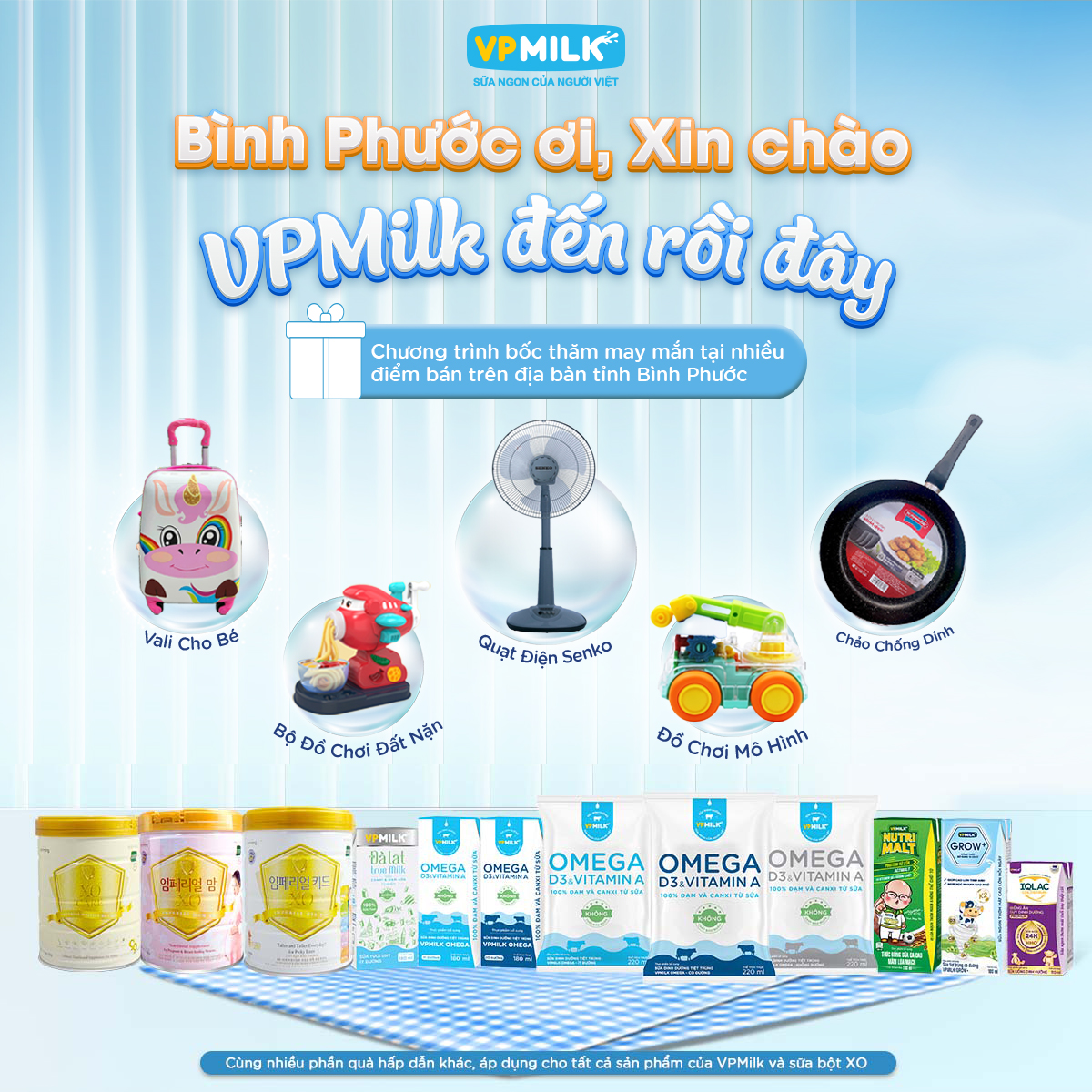 BỐC THĂM MAY MẮN CÙNG VP MILK – QUÀ HẤP DẪN ĐANG CHỜ MẸ!