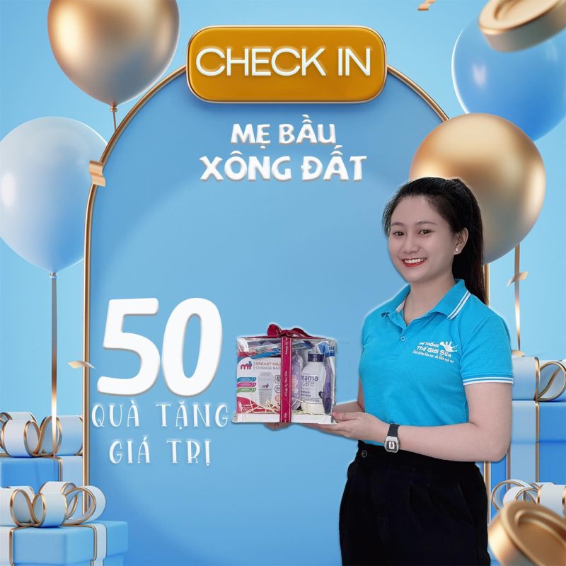Mẹ bầu xong đất nhận 50 phần quà giá trị