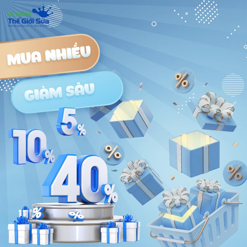 Mua nhiều giảm sâu lên đến 40%