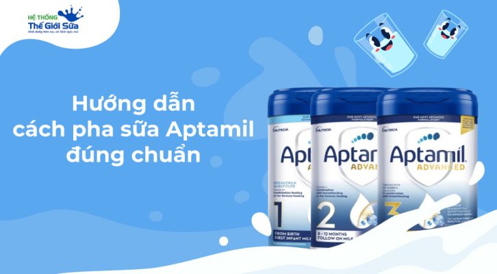 Hướng dẫn pha sữa Aptamil
